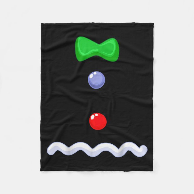 Funny Gingerbread Man Christmas Costume  Fleece Blanket (Front)
