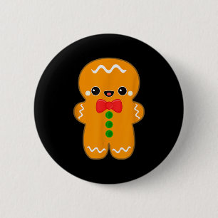 Funny Gingerbread Man Christmas Men Women Adult Yo 6 Cm Round Badge