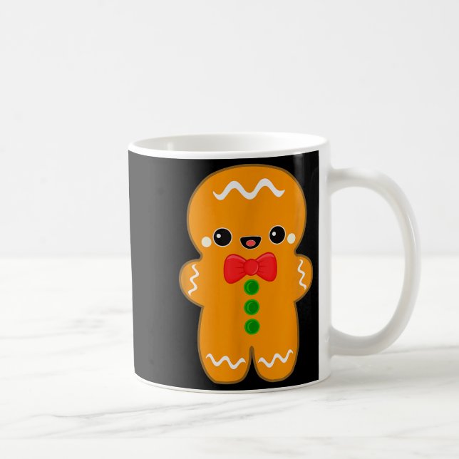 Funny Gingerbread Man Christmas Men Women Adult Yo Coffee Mug (Right)