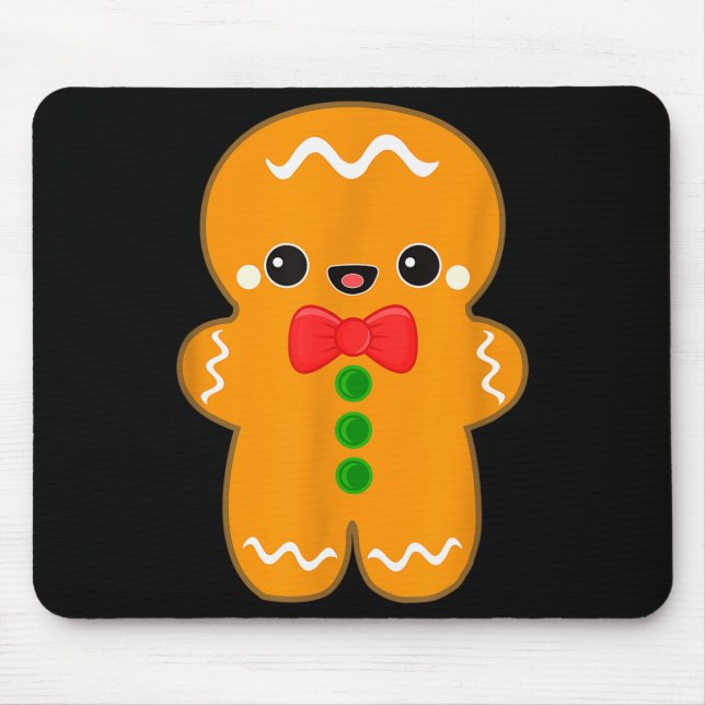 Funny Gingerbread Man Christmas Men Women Adult Yo Mouse Pad (Front)