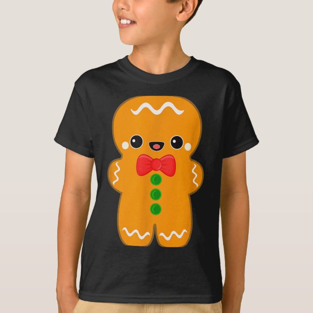 Funny Gingerbread Man Christmas Men Women Adult Yo T-Shirt (Front)