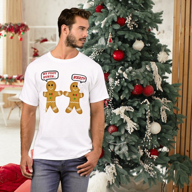 Funny Gingerbread Man Christmas T-Shirt (Creator Uploaded)