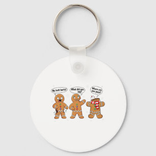 Funny Gingerbread Man Cookie Oh Snap Women Men Chr Key Ring