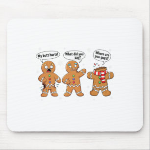 Funny Gingerbread Man Cookie Oh Snap Women Men Chr Mouse Pad