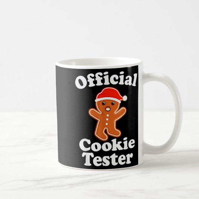 Funny Gingerbread Man Cookie Tester Christmas  Coffee Mug (Right)