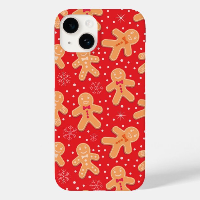Funny Gingerbread man cookies pattern  Case-Mate iPhone Case (Back)