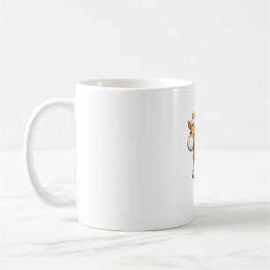 Funny Gingerbread Man Giraffe Christmas Womens Men Coffee Mug