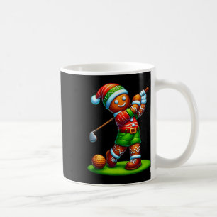 Funny Gingerbread Man Golf Christmas Womens Mens K Coffee Mug