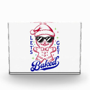 Funny Gingerbread Man - Let's Get Baked Photo Block