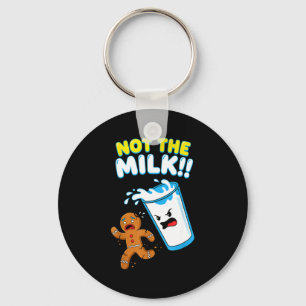 Funny Gingerbread Man Not The Milk Pun Cookies Wom Key Ring