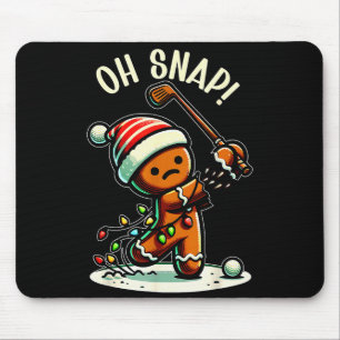 Funny Gingerbread Man Pajamas & Pjs Xmas Holid Mouse Pad