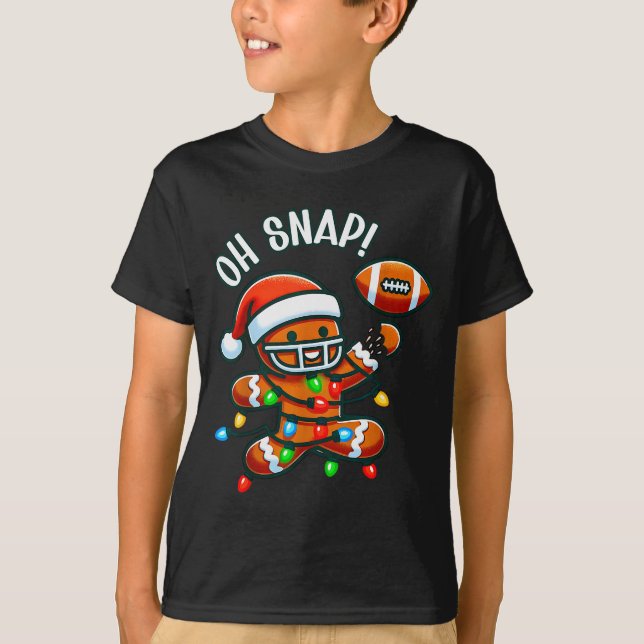 Funny Gingerbread Man Pajamas &amp; Pjs Xmas Holid T-Shirt (Front)