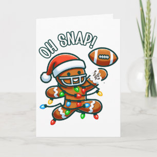 Funny Gingerbread Man Pyjamas And Pjs Xmas Holiday Card