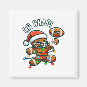 Funny Gingerbread Man Pyjamas And Pjs Xmas Holiday Magnet