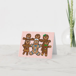 Funny Gingerbread Men/Women Chrismukkah Card