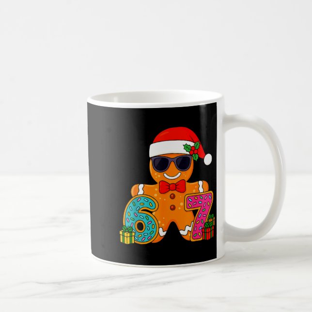 Funny Gingerbread Six Seven 67 Ice Cream Drip Chri Coffee Mug (Right)