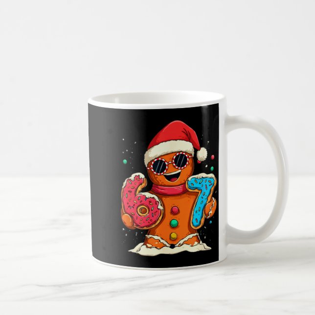 Funny Gingerbread Six Seven 67 Ice Cream Drip Chri Coffee Mug (Right)