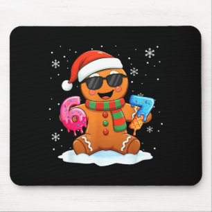 Funny Gingerbread Six Seven 67 Ice Cream Drip Chri Mouse Pad
