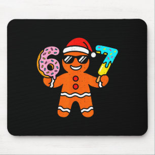 Funny Gingerbread Six Seven 67 Ice Cream Drip Chri Mouse Pad