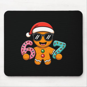 Funny Gingerbread Six Seven 67 Ice Cream Drip Chri Mouse Pad