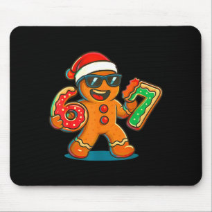 Funny Gingerbread Six Seven 67 Ice Cream Drip Chri Mouse Pad