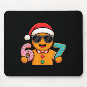 Funny Gingerbread Six Seven 67 Ice Cream Drip Chri Mouse Pad