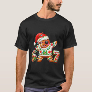 Funny Gingerbread Six Seven 67 Ice Cream Drip Chri T-Shirt