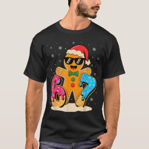 Funny Gingerbread Six Seven 67 Ice Cream Drip Chri T-Shirt