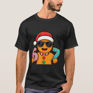 Funny Gingerbread Six Seven 67 Ice Cream Drip Chri T-Shirt