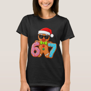 Funny Gingerbread Six Seven 67 Ice Cream Drip Chri T-Shirt