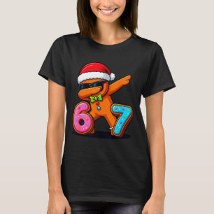 Funny Gingerbread Six Seven 67 Ice Cream Drip Chri T-Shirt