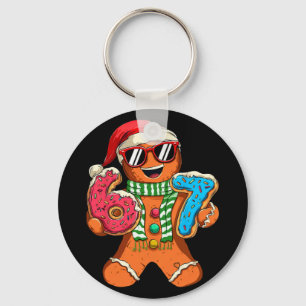 Funny Gingerbread Six Seven 67 Meme Ice Cream Chri Key Ring