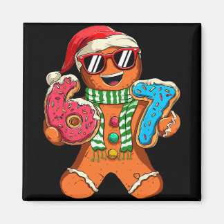 Funny Gingerbread Six Seven 67 Meme Ice Cream Chri Magnet