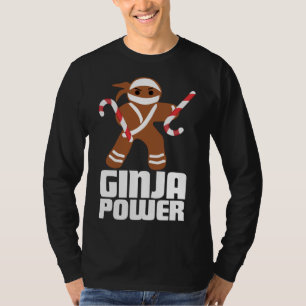 Funny Ginja Power Cute Christmas Cookie Gingerbrea T-Shirt