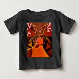  Funny Giraffe: A Kaleidoscopic African Charm Baby T-Shirt