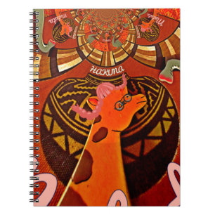  Funny Giraffe: A Kaleidoscopic African Charm Notebook