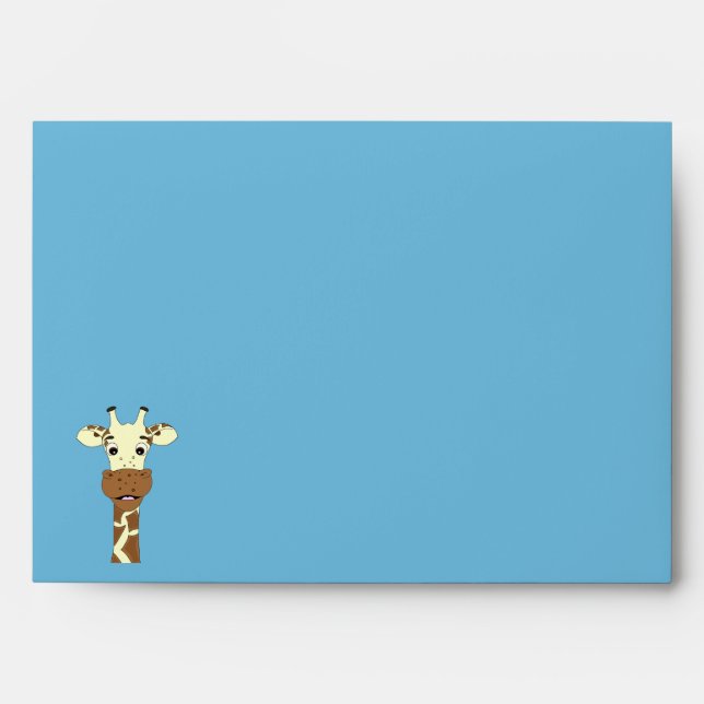 Funny giraffe cartoon envelope (Front)