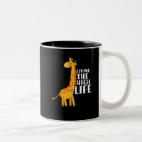 Funny Giraffe Cartoon Living The High Life