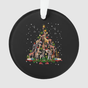 Funny Giraffe Christmas Tree Ornament Decor Gift C