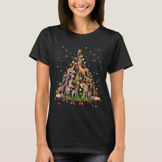 Funny Giraffe Christmas Tree Ornament Decor Gift C T-Shirt