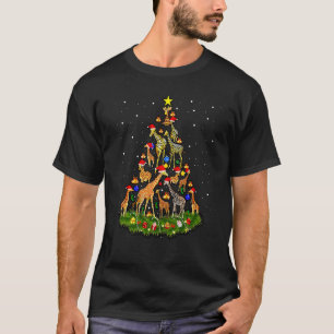 Funny Giraffe Christmas Tree Ornament Xmas Decor T-Shirt