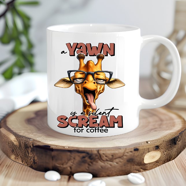 Funny Giraffe Coffee Mug for Giraffe Lovers (Creator Uploaded)