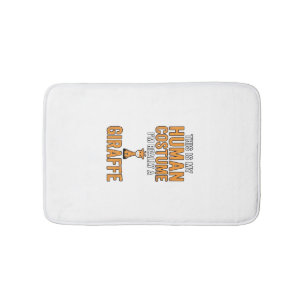 Funny Giraffe Costume Vector Shirt Design_1 Bath Mat