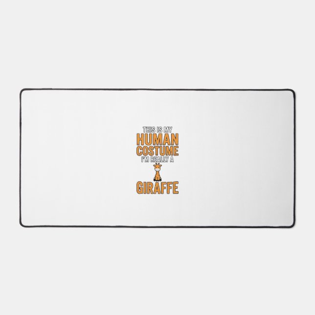 Funny Giraffe Costume Vector Shirt Design_1 Desk Mat (Front)