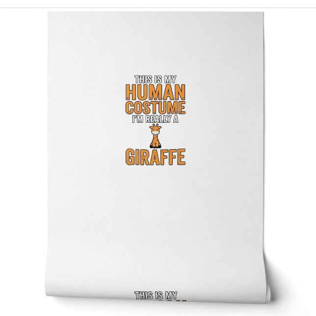 Funny Giraffe Costume Vector Shirt Design_1 Wallpaper (Unrolling)