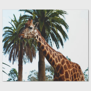 Funny Giraffe Giving A Raspberry, Wrapping Paper
