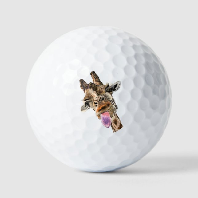 Funny Giraffe Golf Balls (Front)