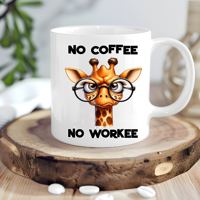 Funny Giraffe Humour Gift - Hilarious Canine Desig Mug (Creator Uploaded)