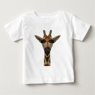Funny Giraffe Incognito With Trendy Sunglasses Baby T-Shirt