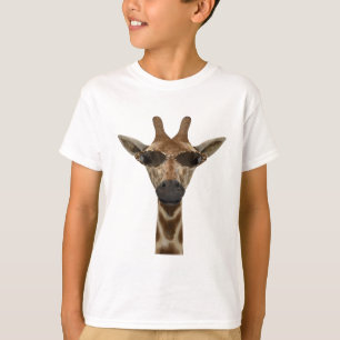 Funny Giraffe Incognito With Trendy Sunglasses T-Shirt